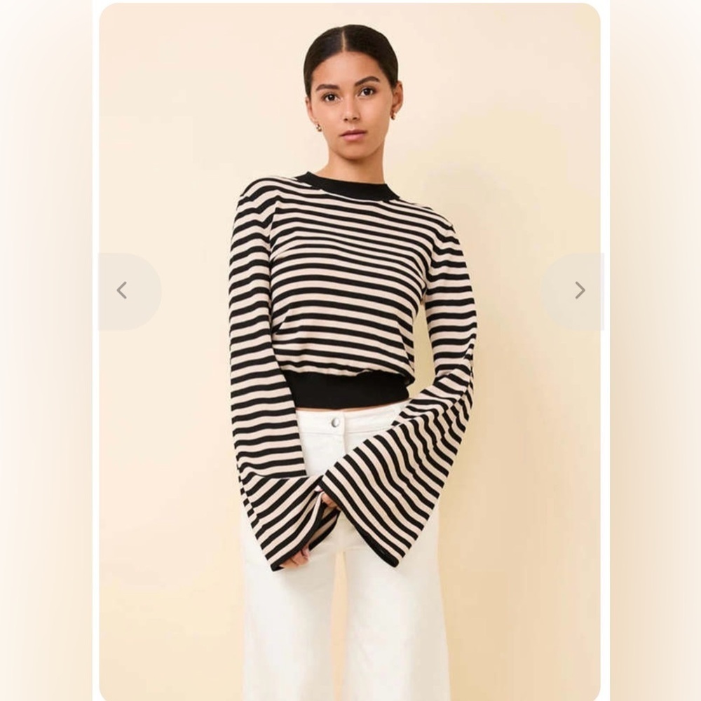 NWT Solid & Striped The Babetta Top L
